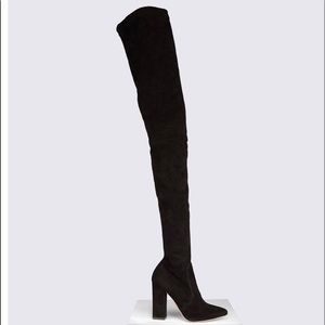 Black Suede Tamara Mellon Helmut High Boots
